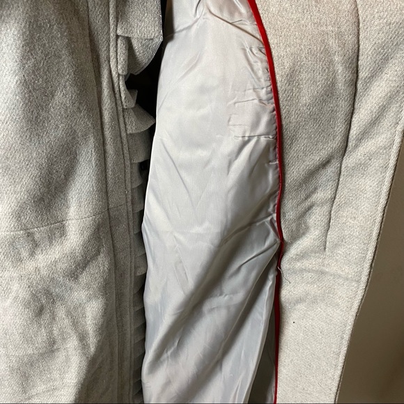 Steve Madden Plus Size Gray Belted Coat - Picture 6 of 6